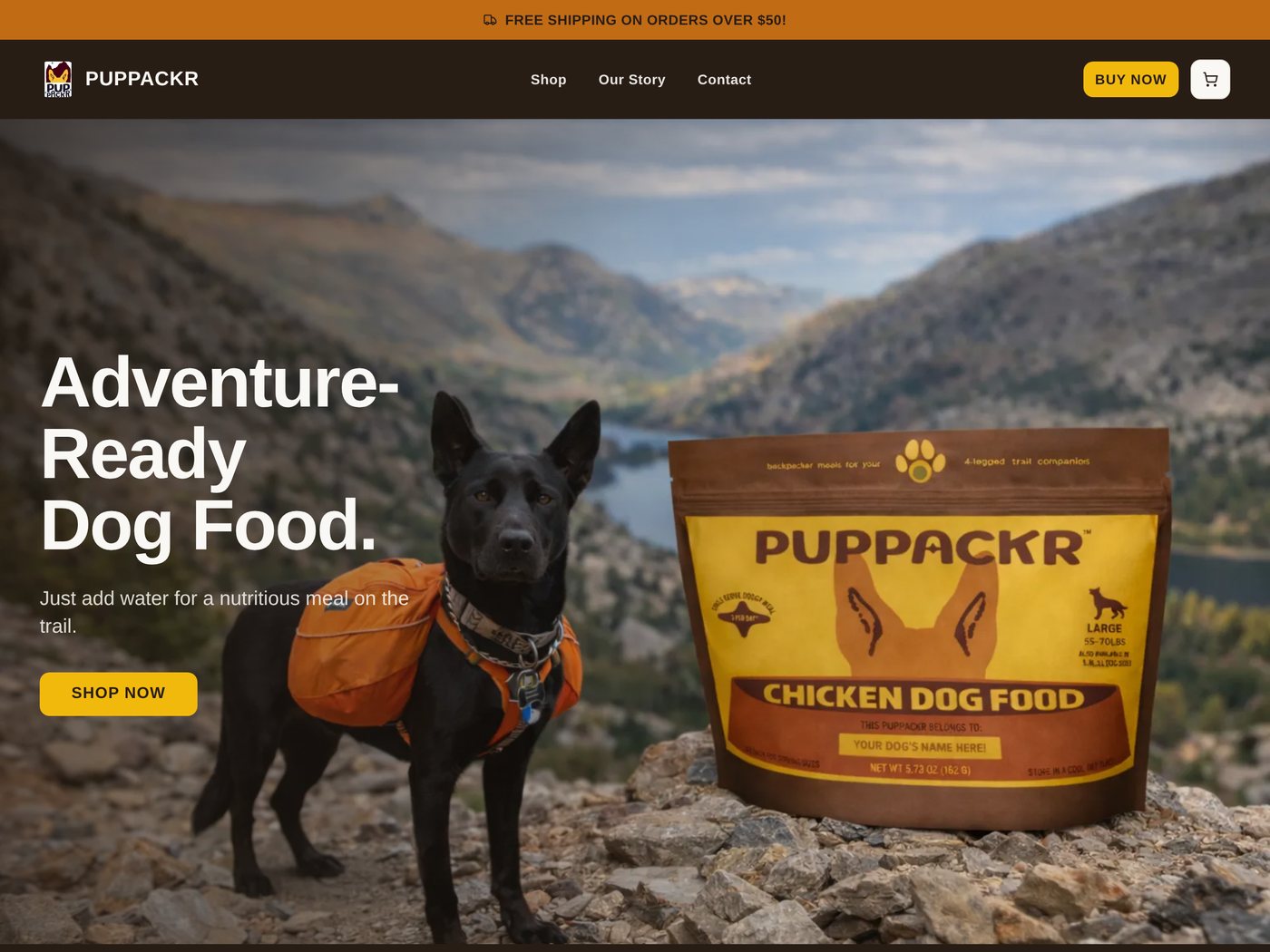 PupPackr website